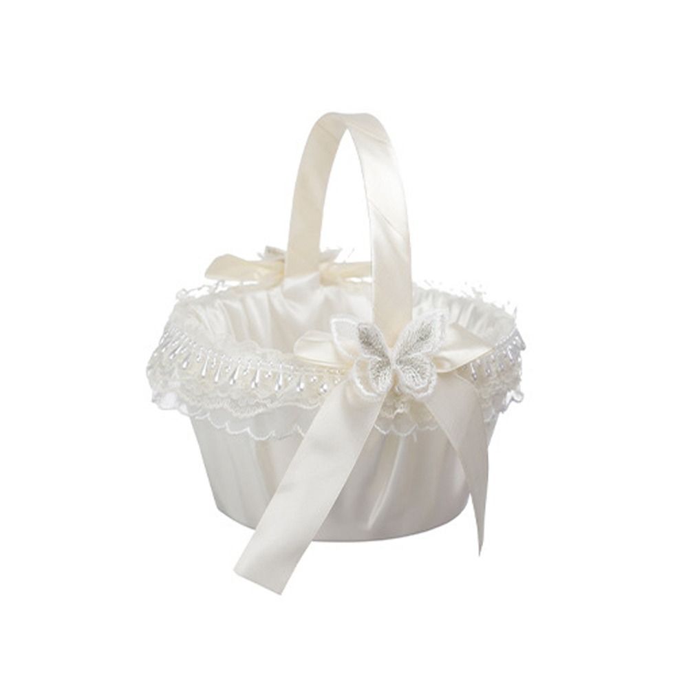Sweet Lace Wedding Flower Bask - Gardening Tools Girls ulasan dan harga