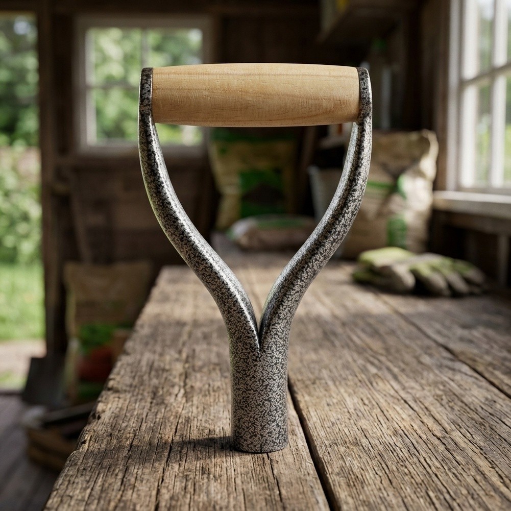 1PCS Silver Y-Grip Shovel Hand - Spade Digging Fork ulasan dan harga