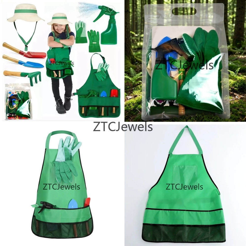Kids Garden Apron Tool Set wit - Gardening Tools Girls ulasan dan harga
