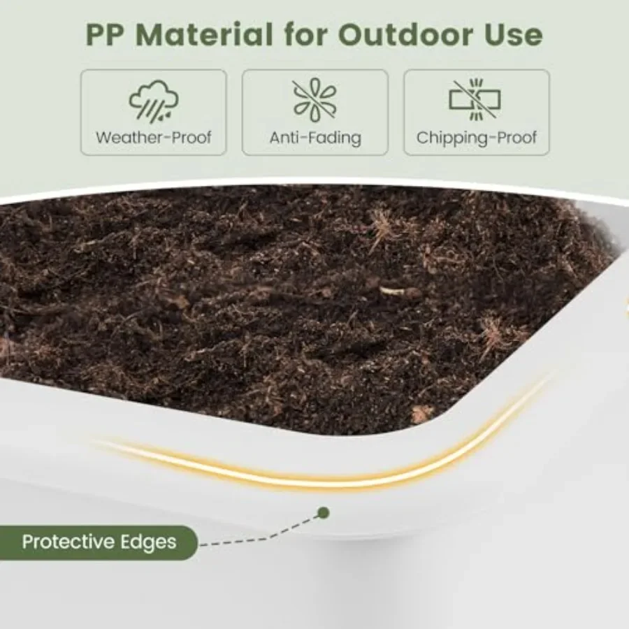 Raised Garden Beds Outdoor Set - Self-Watering Planter ulasan dan harga