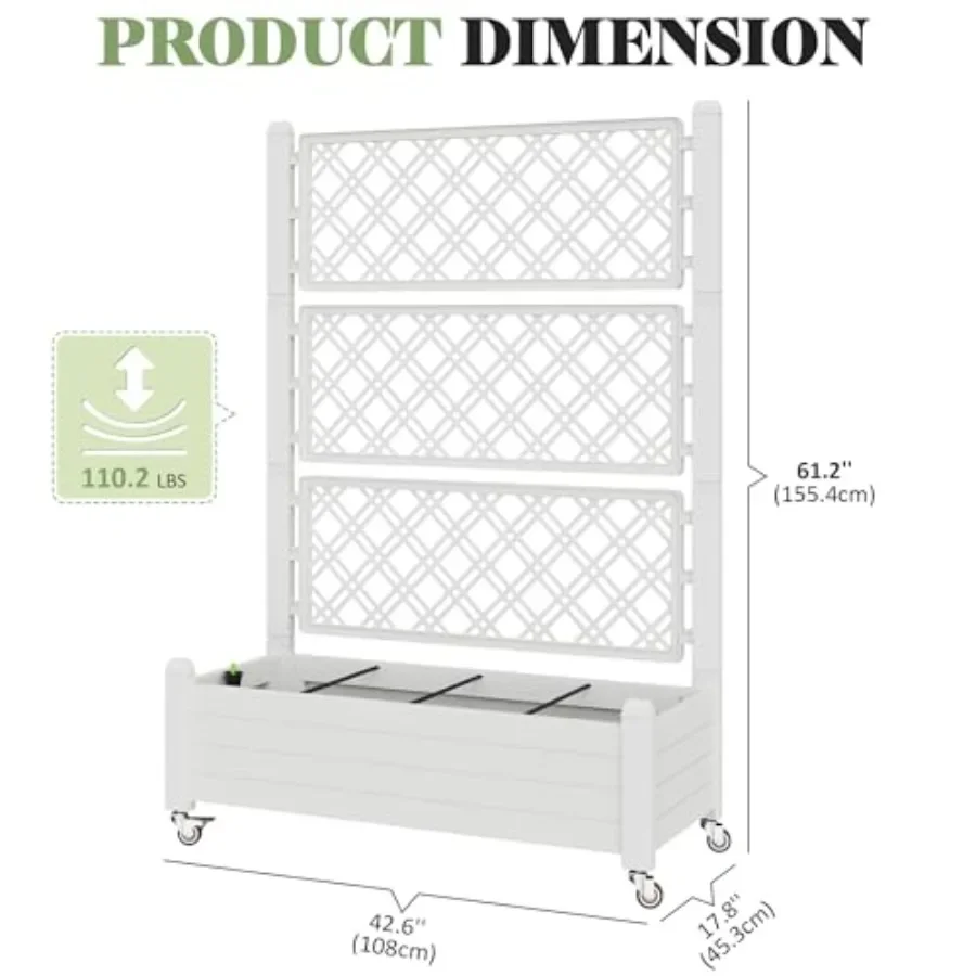 Trellis Raised Garden Bed, Sel - Self-Watering Planter ulasan dan harga