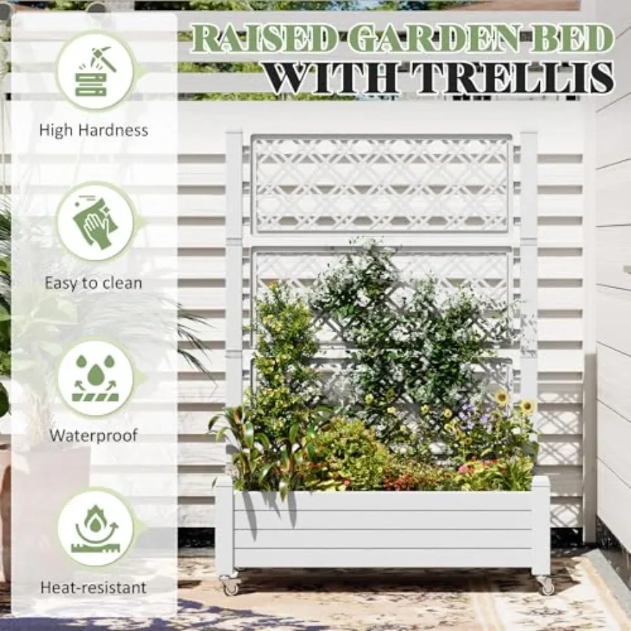 Trellis Raised Garden Bed, Sel - Self-Watering Planter ulasan dan harga