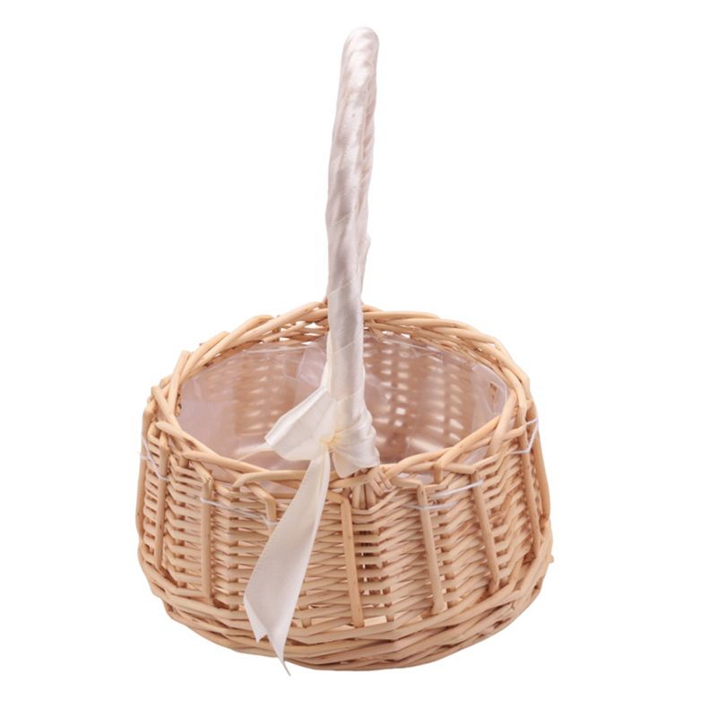 A56K Wicker Woven Flower Baske - Gardening Tools Girls ulasan dan harga