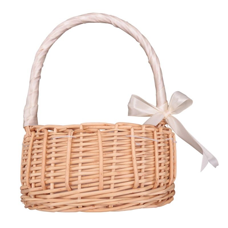 A56K Wicker Woven Flower Baske - Gardening Tools Girls ulasan dan harga