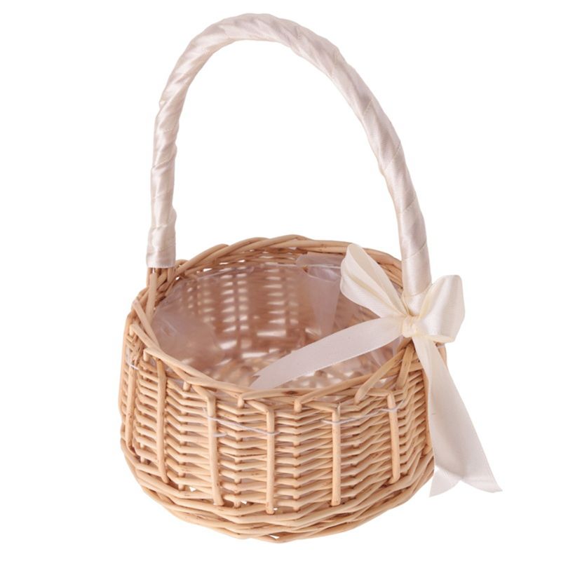 A56K Wicker Woven Flower Baske - Gardening Tools Girls ulasan dan harga