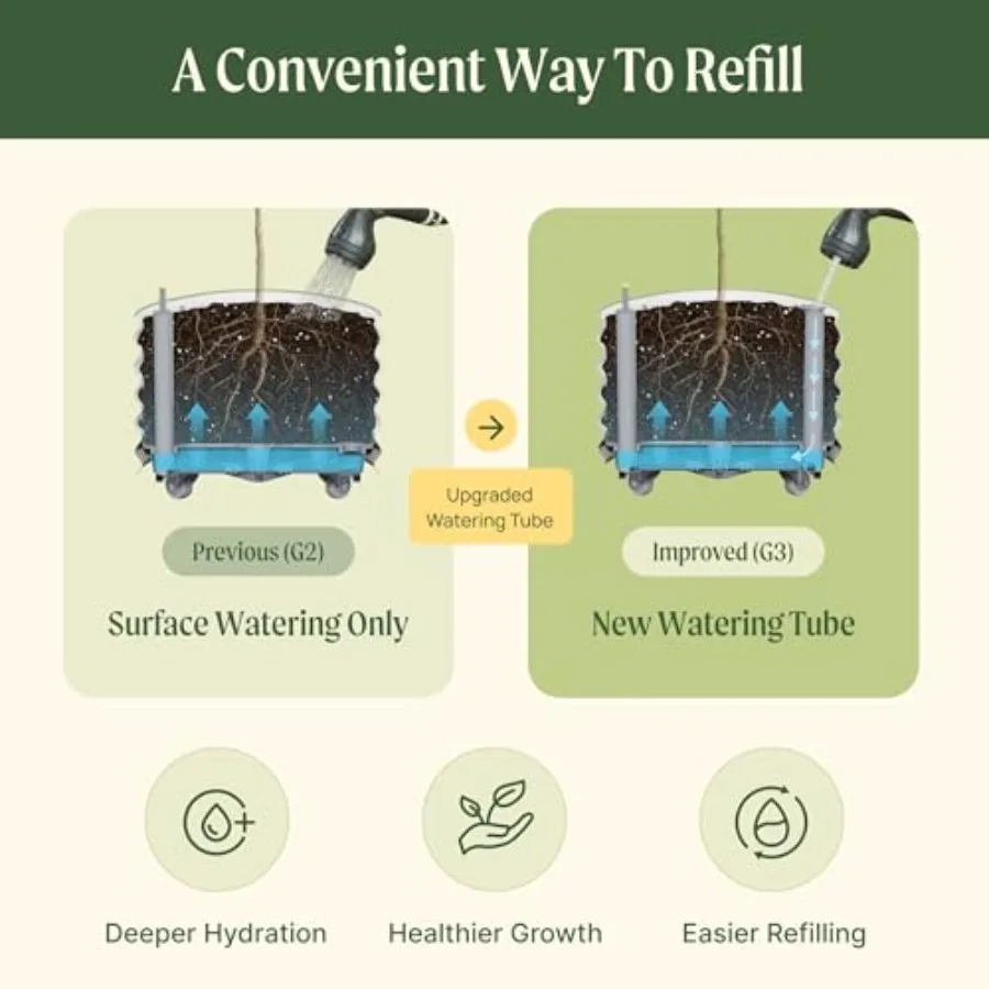 Rolling Citrus Tree Planter Ge - Self-Watering Planter ulasan dan harga