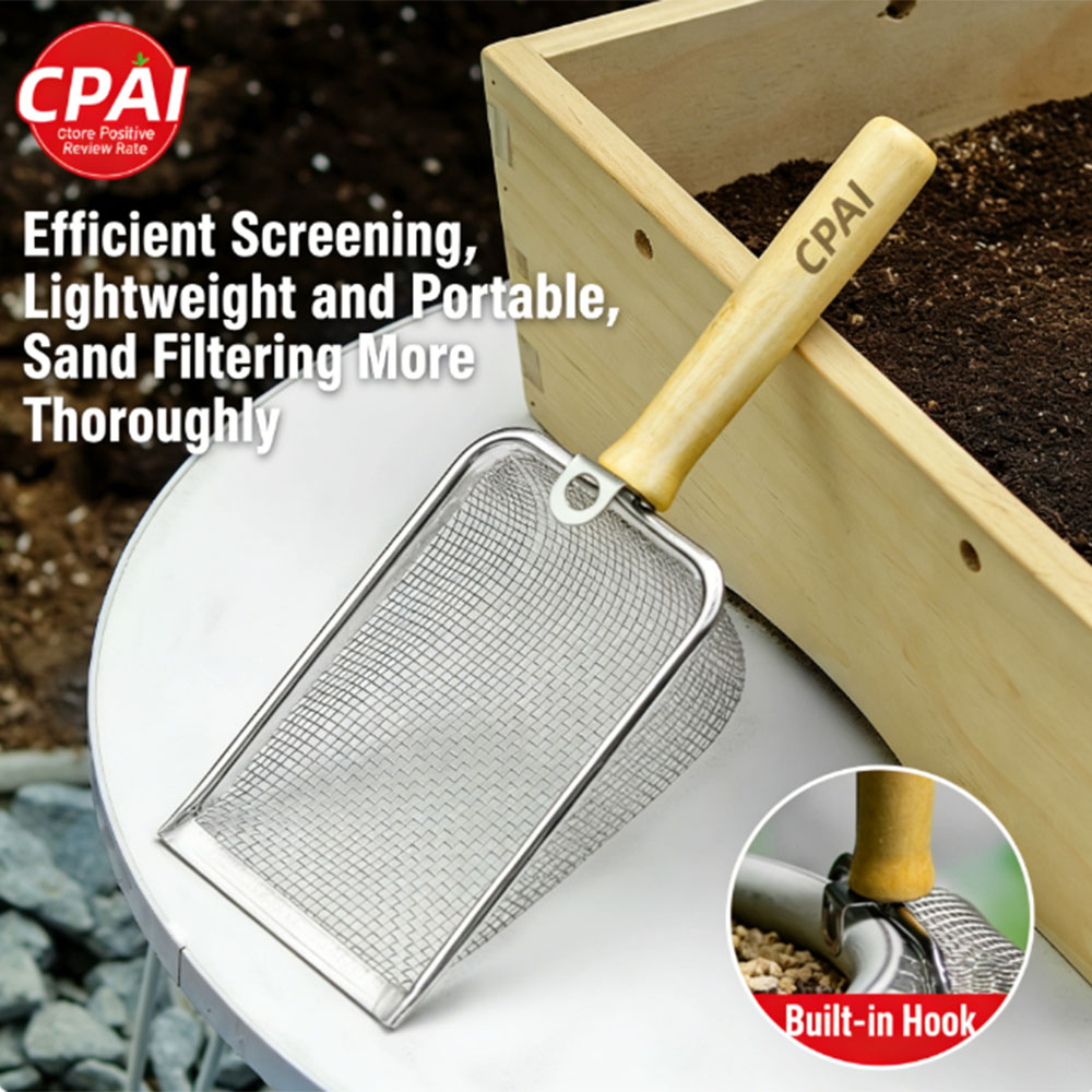Must-Have Soil Sifter, Stainle - Gardening Tools Must Haves ulasan dan harga